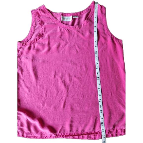 Vintage Carol HDRN signature pink silk tank top size Large - Picture 6 of 7